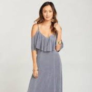 NWT: Show Me Your Mumu Renee Ruffle Maxi Dress in Dancing Queen Shine Size XS